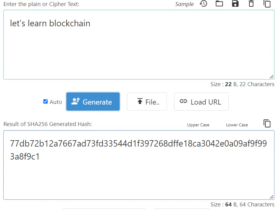 Ejemplo de función Hash